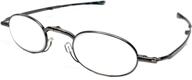 👓 ultra-compact designer reading glasses: spec-fold folding with corning glass lens &amp; case logo