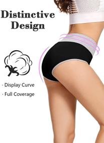 img 1 attached to 🩲 Ultimate Comfort and Coverage with Molasus Underwear: Women's High-Waisted Underpants for Stylish Clothing