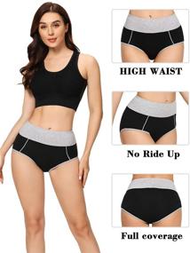 img 3 attached to 🩲 Ultimate Comfort and Coverage with Molasus Underwear: Women's High-Waisted Underpants for Stylish Clothing