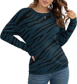 img 4 attached to 👚 VIISHOW Lightweight Knitted Crew Neck Sweater Tops for Women - Long Sleeve Pullover Sweaters