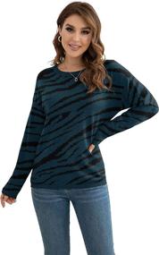 img 2 attached to 👚 VIISHOW Lightweight Knitted Crew Neck Sweater Tops for Women - Long Sleeve Pullover Sweaters