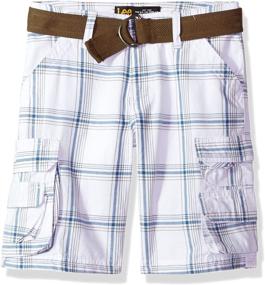 img 2 attached to 👖 Boys' Belted Vulcan Shorts - Little Dungarees Clothing