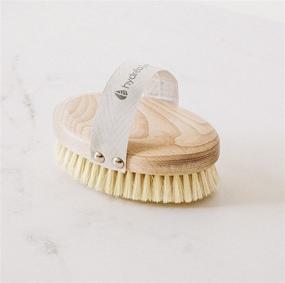 img 4 attached to Hydréa London Professional Dry Skin Body Brush with Natural Bristle and FSC Certified Beechwood - Promotes Radiant Skin by Exfoliating Dead Skin and Aiding Lymphatic Drainage. Ideal Dry Brush for Cellulite Reduction.