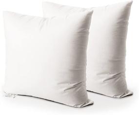 img 4 attached to 🛋️ EDOW Set of 2 White Throw Pillow Inserts - Down Alternative Polyester Square Form Decorative Pillows, Cushions, and Sham Stuffers - 14x14 Size