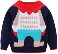 🦌 mud kingdom boys' clothing - reindeer christmas sweater logo