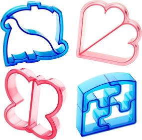 img 4 attached to 🥪 Набор прессов для сэндвичей StarPack Kids - 4 милые формы для сэндвичей и корки хлеба в бенто-коробке