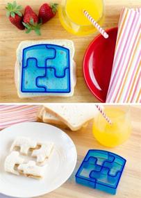 img 1 attached to 🥪 Набор прессов для сэндвичей StarPack Kids - 4 милые формы для сэндвичей и корки хлеба в бенто-коробке