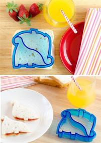img 2 attached to 🥪 Набор прессов для сэндвичей StarPack Kids - 4 милые формы для сэндвичей и корки хлеба в бенто-коробке