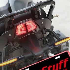 img 2 attached to 🏍️ Kinstecks Motorcycle Indicators: Flowing Turn Signal Lights for Enhanced Motorbike Safety - 4PCS, 12V, 12 LEDs