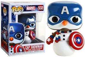 img 3 attached to Funko Pop! Marvel: Holiday - Captain America Snowman Collectible Vinyl Figure