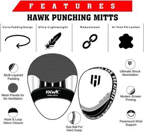 img 1 attached to 🥊 Kickboxing Muay Thai MMA Boxing Training Punching Mitts - Hand Target Pads for Kids, Men & Women (Pair)