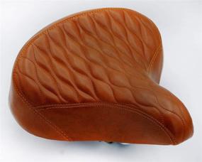 img 4 attached to 🚲 Fito Oversize 10.5x9.5 Synthetic Leather Retro Beach Cruiser Bike Seat Saddle - Comfort and Style Combined