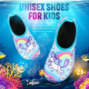 img 3 attached to 👣 EaseMate Kids Water Shoes: Quick-Dry Swim Socks for Boys and Girls, Non-Slip Aqua Sports Shoes - Toddler to Big Kids