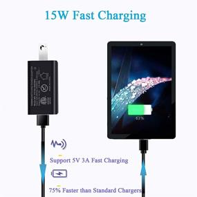 img 2 attached to 🔌 Type C 15w Fast Charger & 6.6Ft Cable for Samsung Galaxy Tab A7, S6, S6 Lite, Tab A 10.1 & More