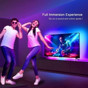 img 3 attached to 📺 Enhance your Viewing Experience with Light Mi NEO Immersion TV LED Backlights: Sync Box, Auto Calibration, RGB, WiFi, Alexa & Google Assistant Compatible