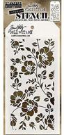 🌸 tim holtz floral stencil by stampers anonymous - transparent, 28.3 x 11.4 x 0.1 cm - enhanced seo logo