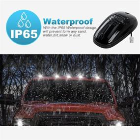 img 2 attached to 🚘 Enhance Your Dodge Ram with Partsam LED Cab Lights - 5PCS Smoke Cab Marker Roof Running Lights, Top White 9 LED Assembly Replacement for 2003-2018 Ram 1500 2500 3500 4500 5500 - Perfect for Pickup Trucks and RVs
