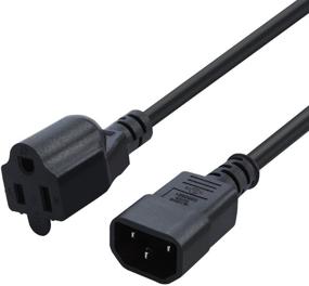 img 4 attached to 🔌 CableCreation [2-Pack] 1ft 18AWG Computer Power Adapter Cord NEMA 5-15R to IEC320 C14 - Black