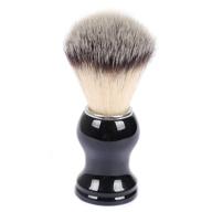 🪒 jr shaving brushes, premium synthetic nylon hair knot with black plastic handle - ideal for men's safety razors, double edge razors, shaving razors logo