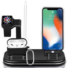 img 3 attached to Беспроводная зарядка станция для AirPods аксессуары и принадлежности.