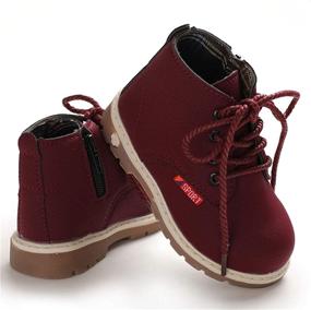 img 2 attached to BEBARFER Toddler Waterproof Anti Slip Outdoor Boys' Shoes ~ Boots