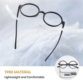 img 2 attached to 👓 Cyxus TR90 Square Eyeglasses Frame - Blue Light Blocking Glasses for Women and Men - Ultra Light and Clear Lens Computer Eyewear