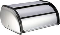 🍞 stylish brushed stainless steel roll top bread box for kitchen storage: bekith bread bin and holder логотип