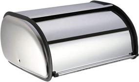 img 3 attached to 🍞 Stylish Brushed Stainless Steel Roll Top Bread Box for Kitchen Storage: Bekith Bread Bin and Holder