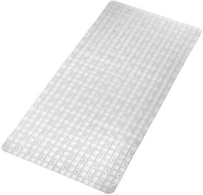 img 4 attached to 🛁 Premium SELIBRE Clear Bath Shower Mat, 36&#34;X18&#34; with 180 Suction Cups, Non-Slip, Machine Washable, Bathroom Mats
