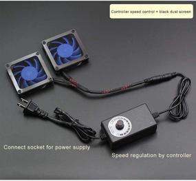 img 2 attached to Enhanced Cooling Fan for High-Speed Routers: Ultra Silent USB 5V Radiator with Speed Regulation Control - Compatible with RT-AC68U, AC86U, AC1900P, EX6200, and AC15 Models