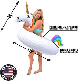img 1 attached to Unicorn Pool Float Party by GoFloats: Unleash the Magic!