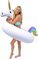 unicorn pool float party by gofloats: unleash the magic! logo