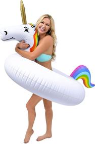 img 4 attached to Unicorn Pool Float Party by GoFloats: Unleash the Magic!