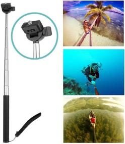 img 1 attached to MRMASS Action Camera Accessory Bundle with Case for GoPro Hero 📷 9, GoPro Hero 8, AKASO EK7000, Brave 4, Victure, Crosstour, Apeman, and VicTsing