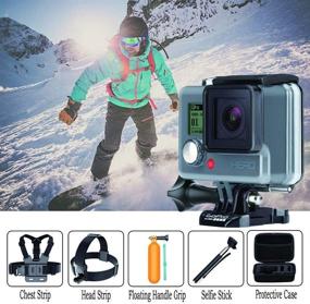 img 3 attached to MRMASS Action Camera Accessory Bundle with Case for GoPro Hero 📷 9, GoPro Hero 8, AKASO EK7000, Brave 4, Victure, Crosstour, Apeman, and VicTsing