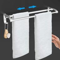 🛁 enhance your bathroom organization with the adjustable bathroom towel bar: premium space aluminum alloy materials for modern towel storage (2-bar) logo