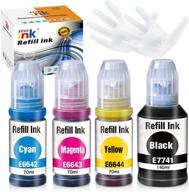 st@r ink 774 664 t774 t664 compatible ink bottle replacement for epson et-2650 et-2550 et-16500 et-4500 et-3600 et-2600 et-4550 printer (black cyan magenta yellow, 4 pack) logo