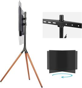 img 1 attached to 🖼️ Easel Tripod TV Floor Stand - Height Adjustable Studio Mount for 45-65 inch Flat Panel LED LCD Plasma Screens - Portable Display Art Scaffold