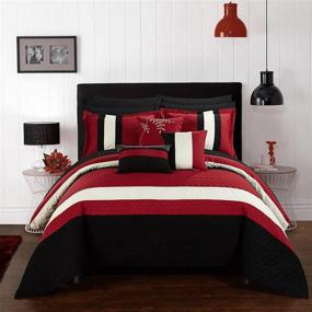 img 4 attached to Chic Home Complete Embroidery Comforter Bedding