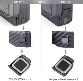 img 1 attached to 📸 Premium Replacement USB Side Door Cover for GoPro Hero 5/6 Black: Perfect Camera Repair Part to Preserve Functionality!