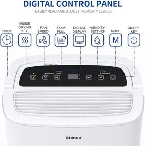 img 3 attached to 🌬️ Efficient Shinco 3000 Sq.Ft Energy Star Dehumidifier: Ideal for Medium to Large Rooms and Basements - Quietly Controls Humidity & Removes Moisture