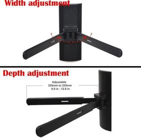 img 3 attached to 📺 VideoSecu DVD DVR VCR Wall Mount Bracket: Adjustable Shelf Holder for DVD Players, DVRs, Blu-Ray, VCR, Stereo, and Cable Boxes - 1XU