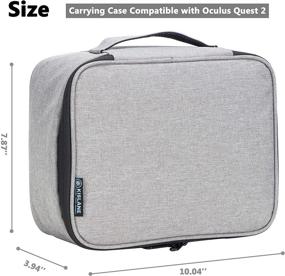 img 1 attached to 👜 KISLANE Oculus Quest 2 VR Carrying Case - All in One Travel Case for Headset - Grey