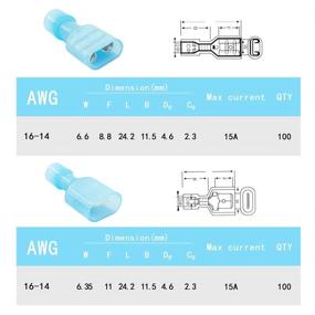 img 3 attached to MCIGCIM 200Pcs Connectors: Insulated Terminals for Reliable Electrical Connections