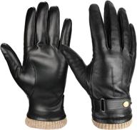 🧤 stay warm and connected this winter with the leather insulated texting motorcycle gloves logo