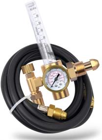 img 2 attached to 🔧 High-performance ZISS CO2 Argon Regulator and Gas Hose for TIG Welders