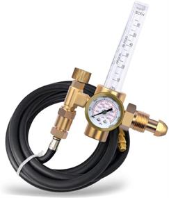 img 1 attached to 🔧 High-performance ZISS CO2 Argon Regulator and Gas Hose for TIG Welders