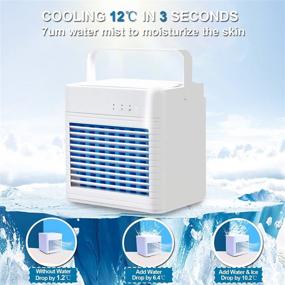 img 2 attached to Conditioner Evaporative Rechargeable Cooling Humidifier