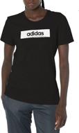 adidas womens linear graphic heather sports & fitness for team sports logo