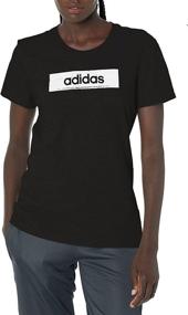 img 2 attached to Adidas Womens Linear Graphic Heather Sports & Fitness for Team Sports